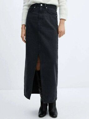 NWT Mango Denim Maxi Skirt Plus Size XXL
